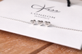 Three Heart Silver Personalised Bracelet