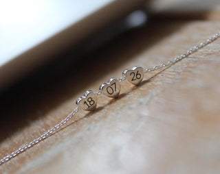Three Heart Silver Personalised Bracelet